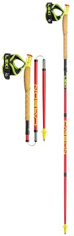 Leki Ultratrail FX.One, Bright Red/Black/Neon Yellow - 135cm