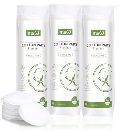 MSQ 300pcs Disposable Makeup Remover Pads Cosmetic Lint Free Cotton Pads