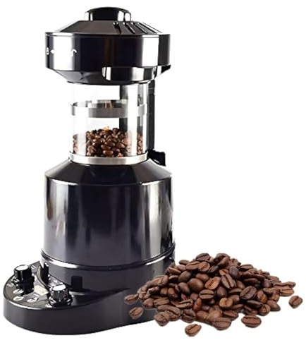 Tostador eléctrico de granos de café, tostador automático con temporizador, velocidad de viento ajustable, adecuado para uso doméstico y cafetería