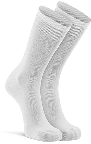 Fox River Wick Dry Ultra-Lightweight Crew Liner Sock | CoolMax Thin Fabric for Comfort | Breathable | Moisture-Wicking | Performance Boot Socks | White | Large