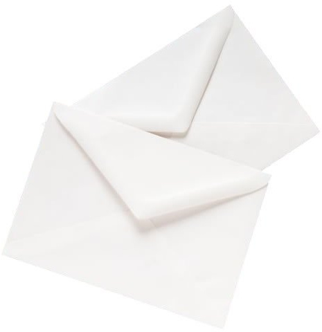 50 7 x 5 White Envelopes for Greetings Cards 184mm x 133mm Free Post - 100gsm Premium Thickness