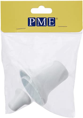 PME BM160 Bell Moulds, Small, Medium, Large Sizes, Set of 3, White