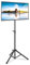 Pyle Fernseher Halterung, TV Ständer, Fernsehständer für 32 Zoll TVs, portable TV Tripod Stand mit VESA 75x75,100x100, 200x100, 200x200, TV Stativ Höhenverstellbar 82-152cm, 0-360° Neigung, max 10kg
