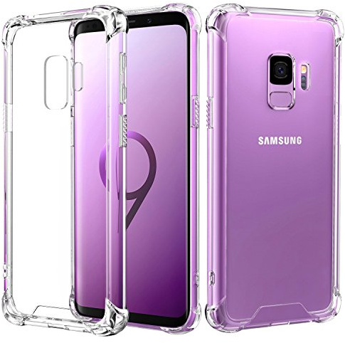 AVANA Hülle für Samsung Galaxy S9 Schutzhülle Case TPU Durchsichtige Schale Cover Kratzfest Handyhülle Klar Bumper Kantenschutz - Transparent