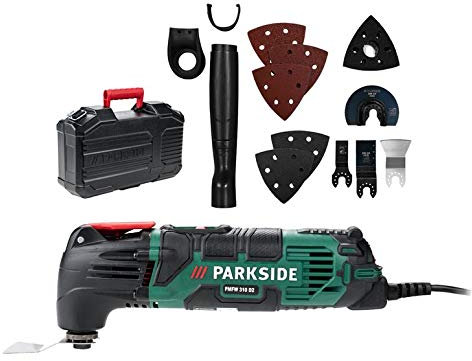 Herramienta multifunción PMFW 310 D2 con cabezal de metal de agarre suave universal