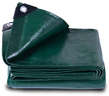 GZBtech Tarpaulin Waterproof Heavy Duty【2x3m 150g/m²】,Polythene Weatherproof Tarpaulin Sheeting with Eyelets,PE Tarpauline for Garden Furniture/Rabbit Hutches/Bikes/Car Boot/Outdoor Camping Green