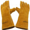 SPRIGHOLLY Gants de soudage 14 pouces 932℉ cuir Gants de soudage Forge/Mig/Stick Résistant à la chaleur/au feu, Mitaines pour four/Grill/Fireplace/Furnace/Stove/Pot Holder/BBQ/Aimal handling gloves