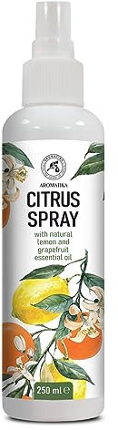 Spray parfumé d'agrumes – Citron et pamplemousse – Chambre aromatique – Huiles essentielles – 250 ml