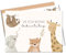 MeinBaby123® 10 Einladungskarten Kindergeburtstag Jungs und Mädchen | Geburtstagseinladungen für Kinder | Safari Tiere | inkl. 10 Briefumschläge | Premium Qualität (Süße Tiere V2)