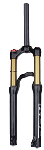 Mountainbike-Federgabel 24 Zoll MTB-Luftgabel 110 Mm Federweg Hintere Brückengabel 1-1/8 Gerades Rohr Vorderradgabel Manuelle/Remote-Lockout QR 9 Mm (Color : Manual)