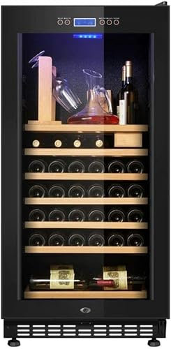QPZMALSKY Wine And Drink Refrigerator | 188L Wine Beer Refrigerator | Independent French Door Beverage Cooler With Digital Memory Temperature Control