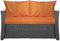 Setgarden® Bankauflage - Outdoor sitzkissen für Gartenbank für polyrattan- Polster Auflage Outdoor - Bankpolster Auflage für Sitzbank Rattan Hollywoodschaukel (Orange, 110x50x50cm)