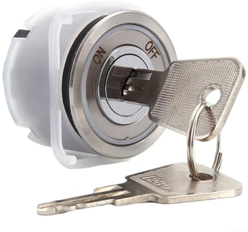 CK2912 Interrupteur à clé d'ascenseur en alliage de zinc avec ouverture de 33 mm pour serrure de station de base OTIS, avec 2 clés, facile à utiliser (serrure ronde)