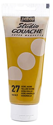 Pébéo Peinture Gouache 1 Tube de 100 ml Ocre Jaune