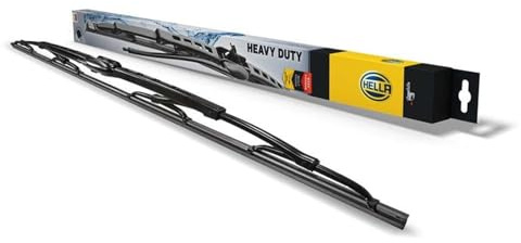 HELLA 9XW 206 480-821 Heavy Duty Torkarblad - HD65D - Standardblad för böjd ruta - för vänster-/högerstyrd - 650/550mm - 26/22 - Tvåsidig - Antal: 2, 550 mm