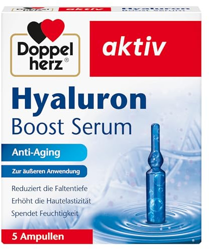 Doppelherz Hyaluron Boost Serum – Anti-Aging Ampullen zur äußeren Anwendung – 5 Ampullen