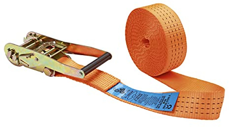 Kerbl 37316 spärrrem 1-delad orange 50 mm/8 m, 2000/4000 kg, 1680 g