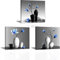 Piy Painting Kunstdruck auf Leinwand Elegante Orchidee Leinwand Wand Kunst Malerei Orchideen Bedeuten Gute Dinge Blumen Wandbild Dekoration für Küche Treppenhauswand Präsent 3er 30x30CM