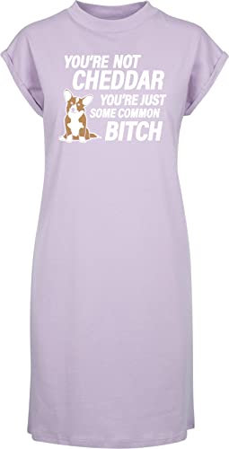 Hippowarehouse You're Not Cheddar You're Just Some Common Dog t-Shirt Dress Women's Adults Nightie Nightdress Lilac