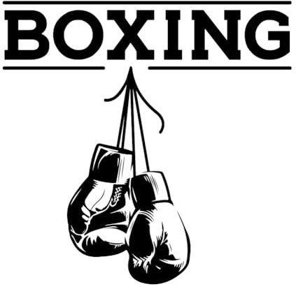 SUPERDANT Boxeo Pegatinas de Pared Guantes de Boxeo Adhesivo de Pared Gimnasio Adhesivo de Pared Vinilo Decoración de Pared Papel Pintado Negro para Dormitorio Sala de Estar Decoraciones Del