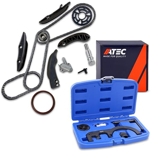 ATEC Germany Juego de cadena de distribución con piñones y juego de herramientas de ajuste del motor BGS Compatible con BMW Serie 1,2,3,4,5,6,7,X1,X3,X4,X5,X6,MINI,TOYOTA AVENSIS