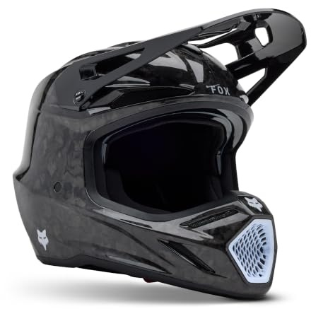 Fox Racing Unisex V3 RS Motocross Dirt Bike Helmet, Black, Medium