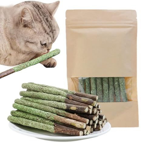 Fmzrbnih Cat Grass Sticks Pet Snacks | Grass For Cat - Catnip Toys Sticks Indoor Kitten, Natural Grass Molar Rod For Hairball Removal, Increase Appetite