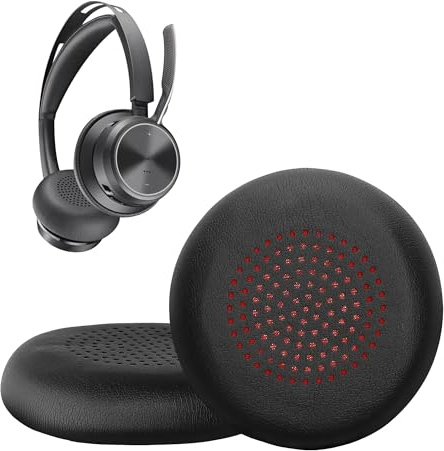 kwmobile 2X Ohr Polster für Plantronics Voyager Focus / B825 / 4210/4220 / BlackWire 5200/7225 Ohrpolster - Ersatz Ohrpolster - Kopfhörer Ersatzteile - Kopfhörer Ersatzpolster für Over Ear Headphones