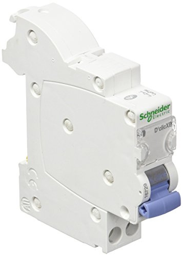 Schneider Electric 16729 DuoLine XE Disjoncteur D'Clic, 1 pôle, courbe C, 83 mm de hauteur, 18 mm de largeur, 70 mm de profondeur, 32 A, 230 V
