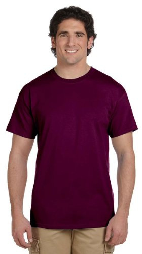 Gildan Mens Ultra Cotton Short Sleeve T-Shirt (L) (Maroon)
