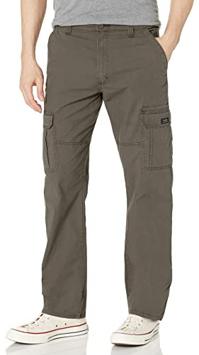 Wrangler Authentics Cargobyxa med avslappnad passform, stretchig, Olive Drab, 50W / 30L