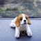 Lsaardth Bobbleheads de Perro para Salpicadero de Coche, Figura de Resina, Decoración Interior, Adornos Bonitos (Beagle)