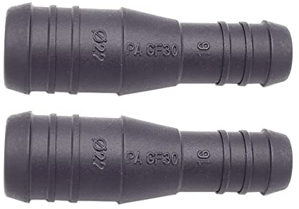 2 x YOU.S Original Schlauchverbinder Zwischenstück RGV Ø 22mm 16mm Gerade Form Reduzierer