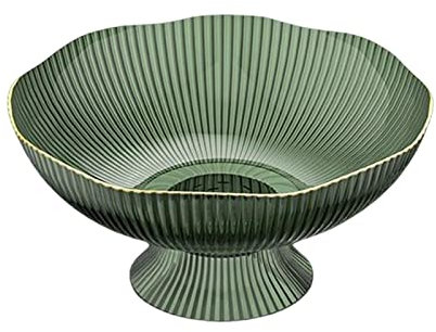 Folpus Frutero para mostrador de Cocina, frutero de Pedestal para encimera de Mesa, fruteros Decorativos, Verde