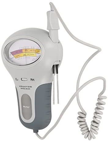 Vikye Probador de Calidad del Agua, Preciso y Confiable, Cloro de Agua y Medidor de PH, Probador de Agua Portátil para Acuarios de SPA de Piscina, etc.