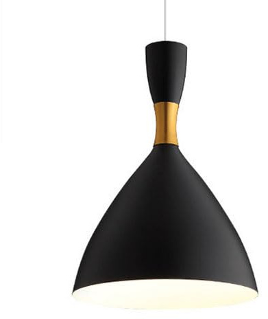 E14 Light Source Single Head Hanging Lamp, Modern Industrial Style Iron Chaner, Ceiling Lighting Fixtures, Living Room Bedroom Bar Decoration Pendant Light (Dark)