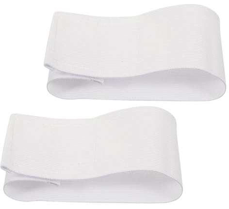 ABOOFAN Brazaletes de Capitán de Fútbol en 2 Piezas, Banda Ajustable y Elástica para Fútbol, Baloncesto y Deportes de Equipo, Brazalete DIY para Personalizar y Uso Deportivo