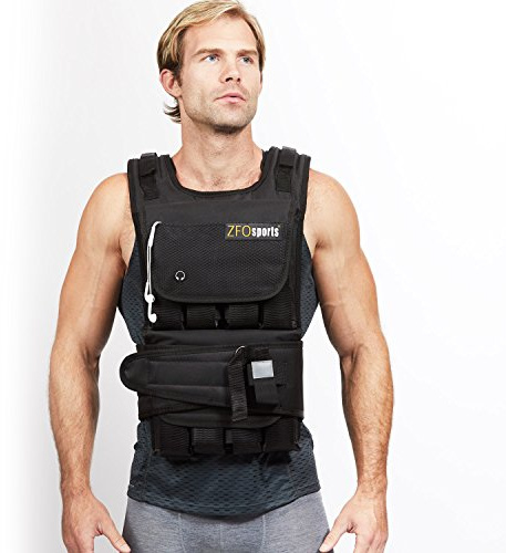 ZFOsports 40LBs Adjustable Weighted Vest