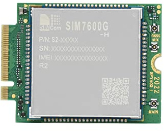 Waveshare SIM7600G-H-M.2 SIMCom Originale 4G LTE Cat-4 Modulo Copertura Globale con Supporto GNSS M.2 B CHIAVE