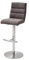 Robas Lund Barhocker Braun Stoffbezug drehbar 360°, Barstuhl höhenverstellbar, Giulia B