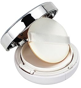 Boîte de Maquillage Portable à Coussin d'air 15 g - pour Poudre, Fond de Teint, Maquillage, BB CC - Argenté