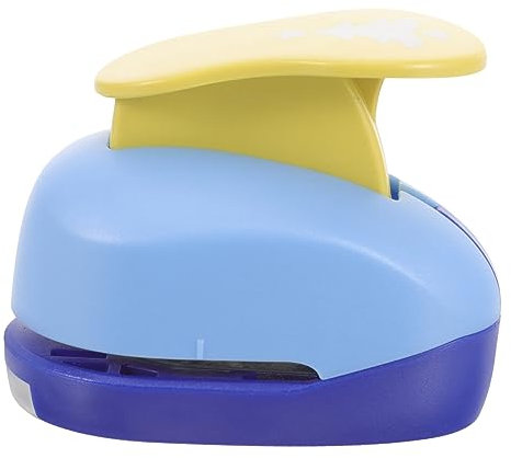 Amosfun Prägegerät Papierstanzer Für Karten Geschenkverpackungsstanze Scrapbook Stanzer Grußkartenstanzer Kreishebelwirkung Locher Für Papier DIY-stanze Werkzeug Groß Legierung Kompressor