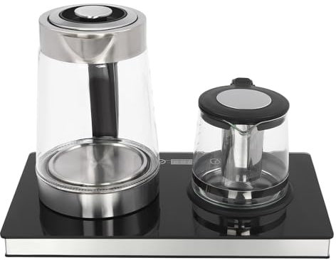 2.5L Wasserkocher Glas & 1L Teekocher Elektrisch mit Temperatureinstellung und Teesieb, 1800W / LCD-Anzeige zeigt Temperatur/Warmhaltefunktion/Abschaltautomatik