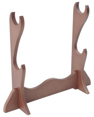 Rockhouse Flute Stand, Flute Sword Display Stand Wooden Desktop Holder for Soprano Recorder Indian Bamboo Flute Irish Whistles Woodwind Instrument
