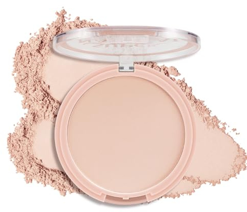 GEUUFEA Hydrating Face Powder, Oil Control Face Pressed Powder, Long-lasting Flawless Setting Powder, Matte Waterproof Makeup for Oily Combination and Mature Skin