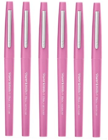 Paper Mate Flair medium spets filtpenna jordgubbe klubba 6-pack