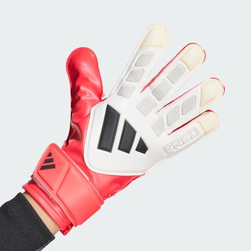 adidas Unisex - Bambini e Ragazzi Predator Goalkeeper Glove Training Junior, Lucid Red/Zero Met./Black, 5