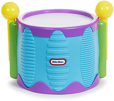 Little Tikes Tap-A-Tune Tambour- 2 Façons de Jouer - Premier Instrument Parfait - Favorise la Coordination Oeil-Main et la Motricité Fine