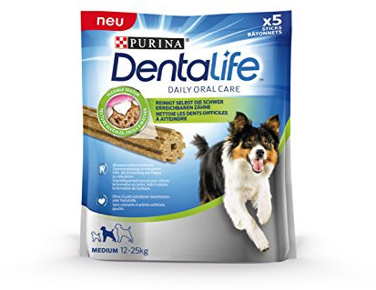 Purina DentaLife Medium Tägliche Zahnpflege-Snacks für mittelgroße Hunde, Probiergröße, 115 g