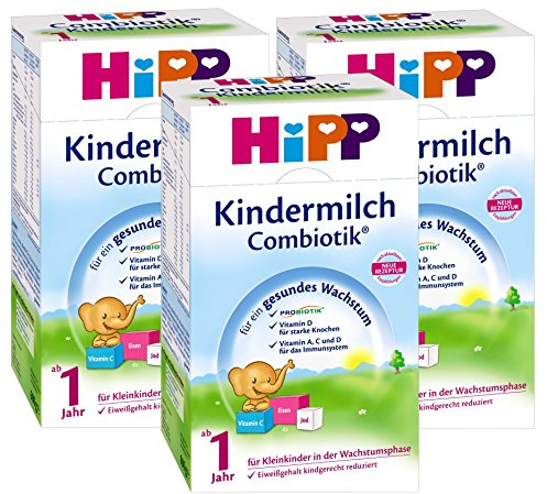 Hipp Kindermilch Bio Combiotik - dal 1 ° anno, confezione da 3 (3 x 600g)